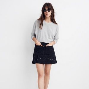 Madewell star-studded denim skirt